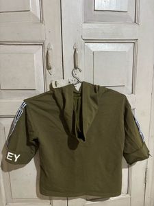 Cute Smiley Face Cropped Hoodie