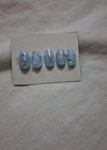 Custom Press-On Nails - Ocean Theme