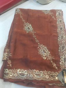 Embroidered Silk Saree