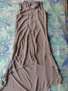 Grey High-low Women's Kurti