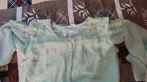 Simple and Sober Mint Green full Gher Anarkali