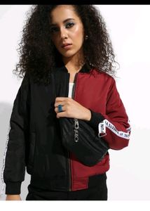 Zip Grint Colour Block Puffer Jacket