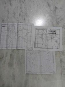 World, Asia and India Maps - Geography Set