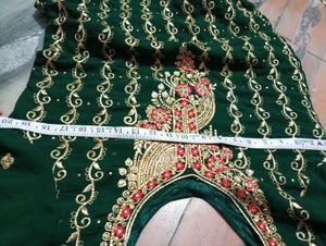 green kurti with duppatta and plazo