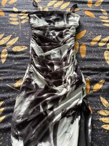 Tie-Dye Ruched Bodycon Dress