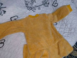 Cute Yellow Cherry Baby Dress