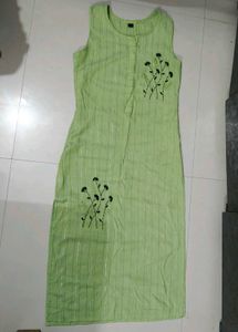 Slim Green Kurti (Discounted For Today)