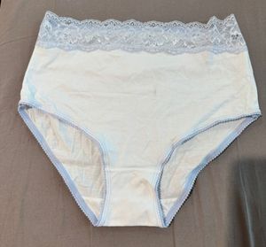 Lace Trimmed Cotton Briefs (Pack of 2)