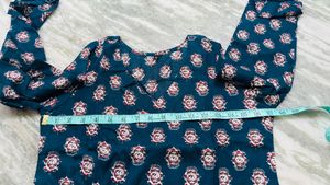 Elegant Teal Printed Kurta