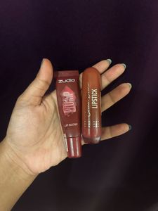 Zudio Lip Gloss & Hilary Rhoda Lipstick Set