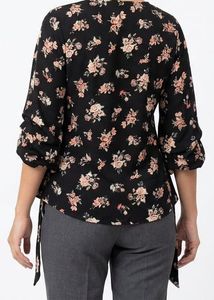 Floral Print Peplum Top