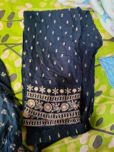 Beautiful Teal Embroidered Kurta