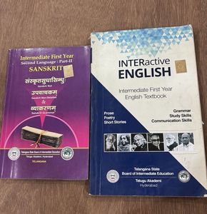 Intermediate 1st Year Sanskrit & English Textbooks