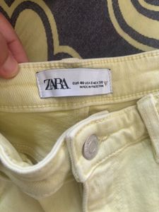Zara Yellow slim fit