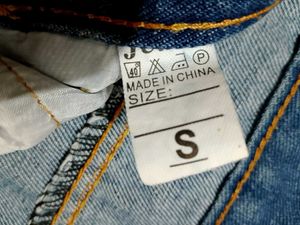 Wide Leg Blue Denim Jeans
