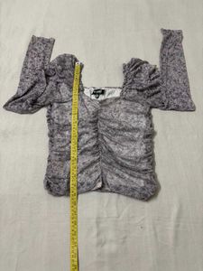 Chic Missguided Ruched Floral Print Top