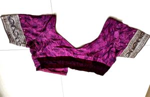 Pashmina Silk Saree With Custom Made Blouse
