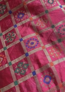 Vibrant Pink Banarasi Silk Saree