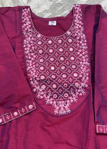 Elegant Embroidered Kurta Set