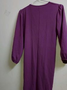 Purple Midi Bodycon Dress
