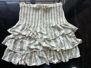 Zara Tiered Ruffle Mini Skirt