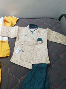 Boys Festive Kurta Set with Jacket
