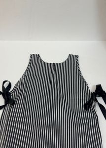 Striped Apron stylish tie up -Top