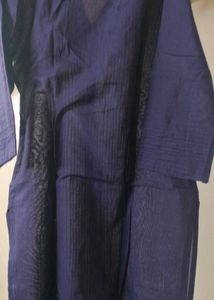 Navy Blue Tunic Top with Brass Buttons