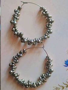 🔥SALE🔥 Silver Alloy Hoop Earrings