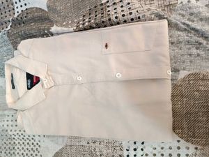 Men's Casual Beige Shirt