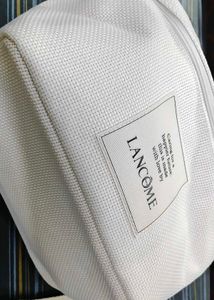 Lancome White Cosmetic Bag