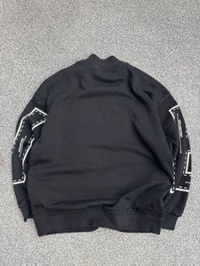 Black Graphic Print Sweatshirt