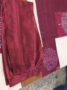 Elegant Maroon Silk Kurta