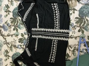 Boho Embroidered Black Jacket