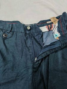 Men's Dark Blue Lyocell Chino Shorts