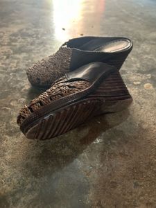 Stylish Brown Wedge Sandals