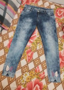 stratchable girls jeans combo