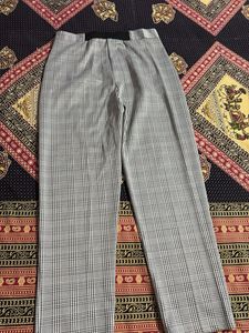 Plaid Wide Leg Trousers