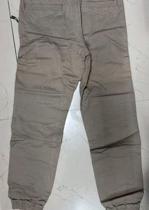 Men's Beige Cargo Joggers