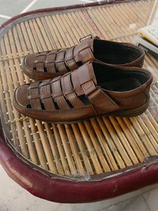 Men's Brown Leather Fisherman Sandals