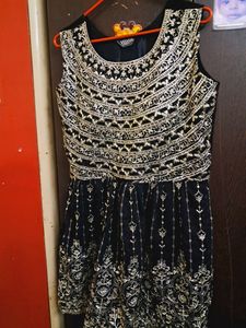 NEW ELEGANT PARTYWEAR Black Sharara Set