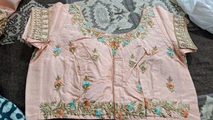 Beautiful Peach Lehenga Choli Set