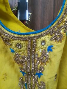 yellow  kurti