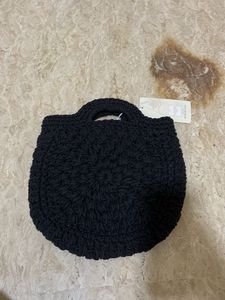 Chunky Knit Black Handbag