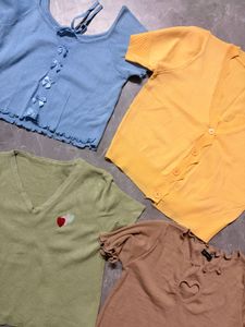 Bundle of 4 Cute korean Tops