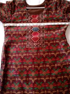 Kalamkari Kurta Duppata Set