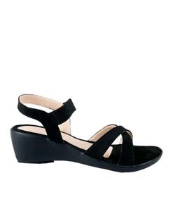Black Wedges Sandal For Girls/Women