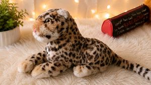 Realistic Leopard Plush Toy