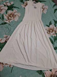 Shein Elegant White Midi Dress