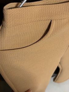 Classic Tan Textured Trousers